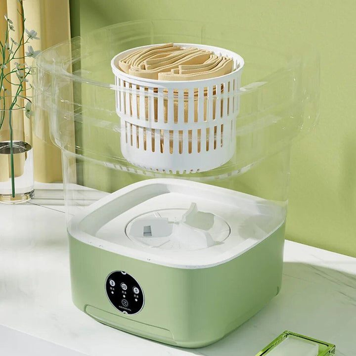 Portable Folding Washing Machine with Large Capacity & Spin Dryer Bucket