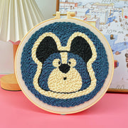 punch needle embroidery kit dog pattern, view 12 - MRSLM