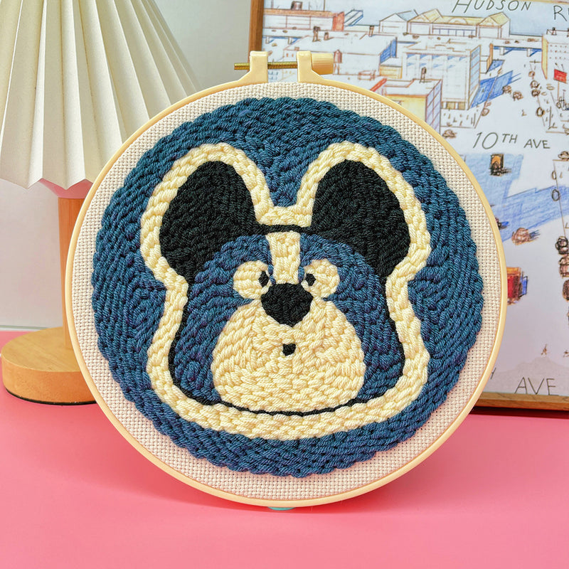punch needle embroidery kit dog pattern, view 12 - MRSLM