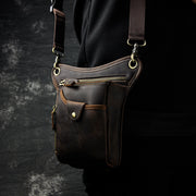 oil wax leather waist pack, view 2 - MRSLM