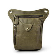 oil wax leather waist pack, view 5 - MRSLM