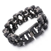 men's titanium steel bicycle chain bracelet, view 7 - MRSLM