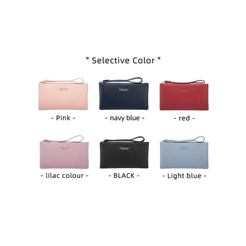 long pu leather zipper wallet, view 12 - MRSLM