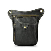 oil wax leather waist pack, view 7 - MRSLM