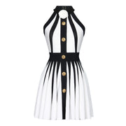 sleeveless flower knitted dress, view 6 - MRSLM