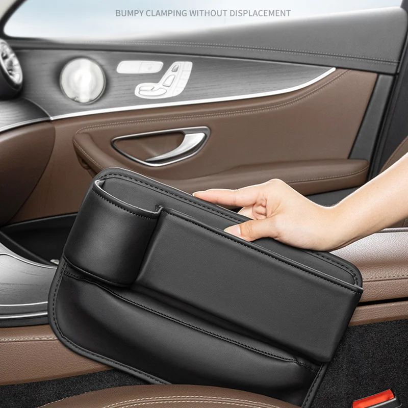 pu leather car seat gap organizer, view 6 - MRSLM