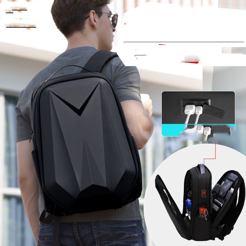hard shell business backpack, view 5 - MRSLM