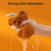 cute kawaii cat hand towel, view 8 - MRSLM