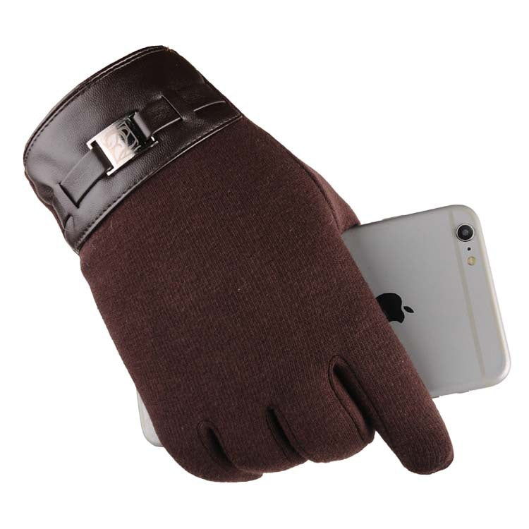 Men's warm touchscreen gloves, view 2 - MRSLM