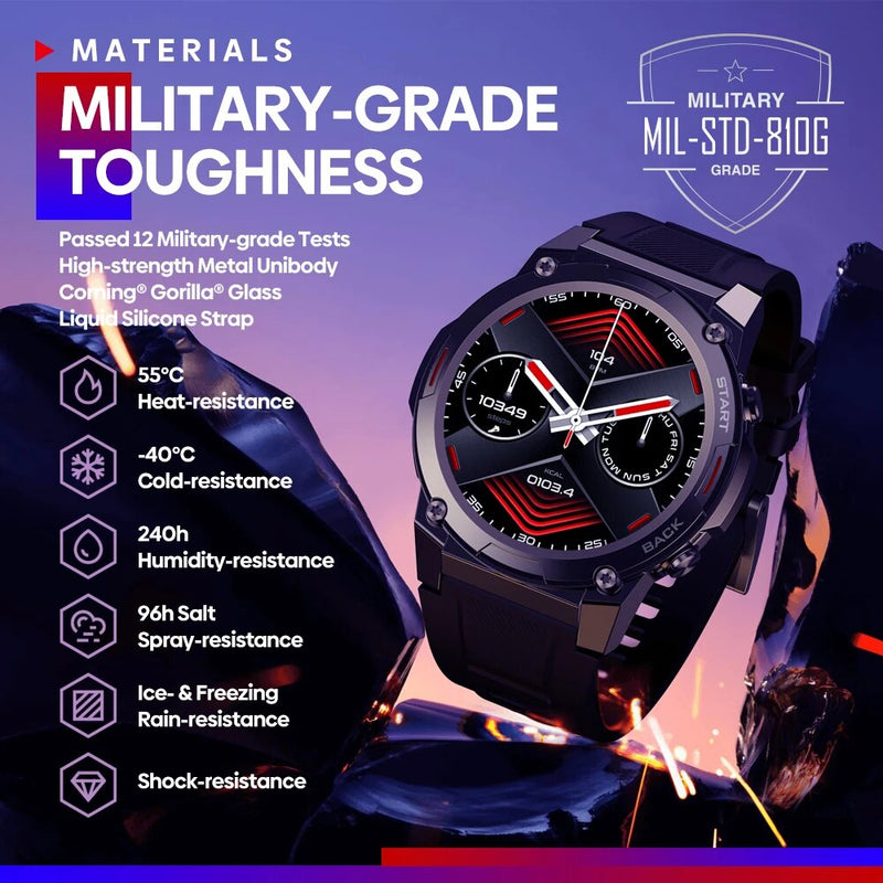 rugged AMOLED smartwatch, view 4 - MRSLM