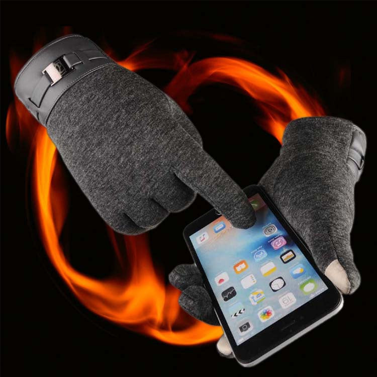 Men's warm touchscreen gloves, view 3 - MRSLM