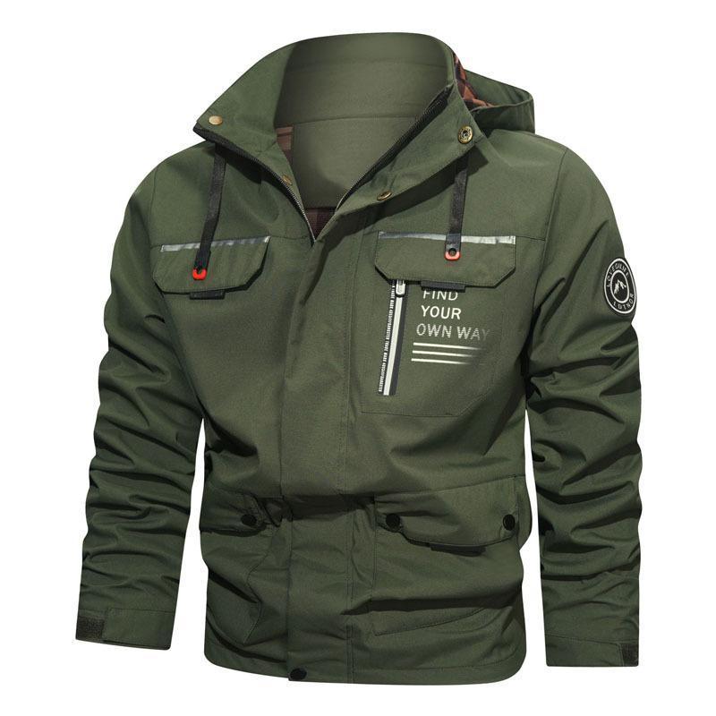 Men's hooded outdoor shell jacket - MRSLM