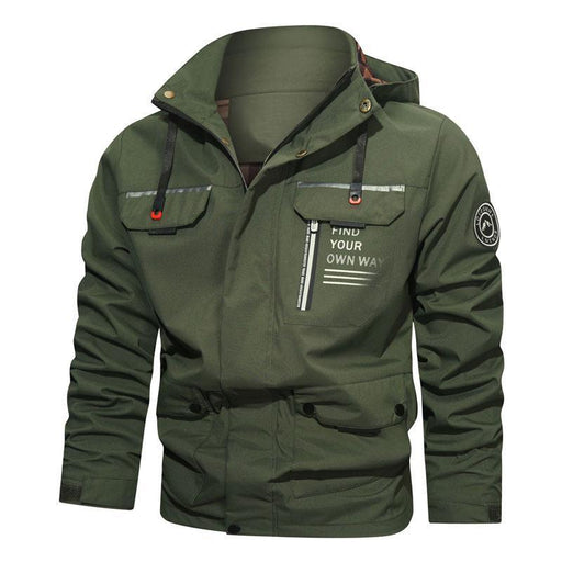 Men's hooded outdoor shell jacket - MRSLM