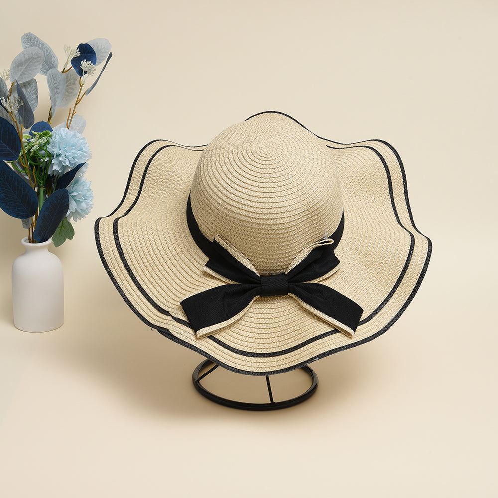 Bowknot Straw Sun Hat