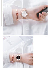 women's mesh strap quartz watch, view 4 - MRSLM