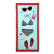 Large printed microfiber beach towel, view 11 - MRSLM