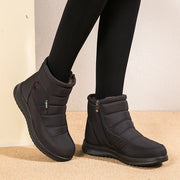 Women's warm lined flat snow boots, view 8 - MRSLM