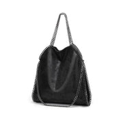 leather chain shoulder bag, view 2 - MRSLM