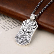 S925 sterling silver lion king pendant necklace, view 4 - MRSLM