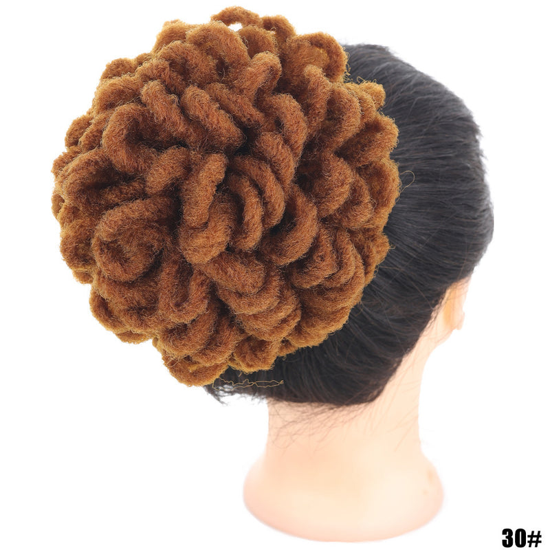 african wig bun drawstring afro hair, view 10 - MRSLM