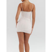 White lace mini dress, view 7 - MRSLM