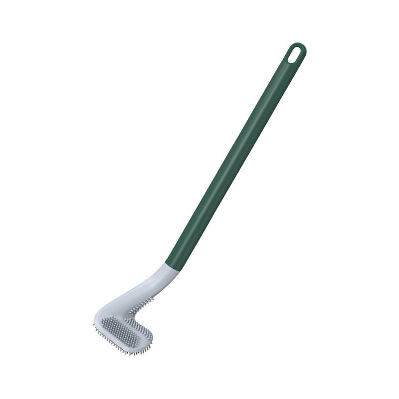 non-slip bendable silicone toilet brush, view 3 - MRSLM
