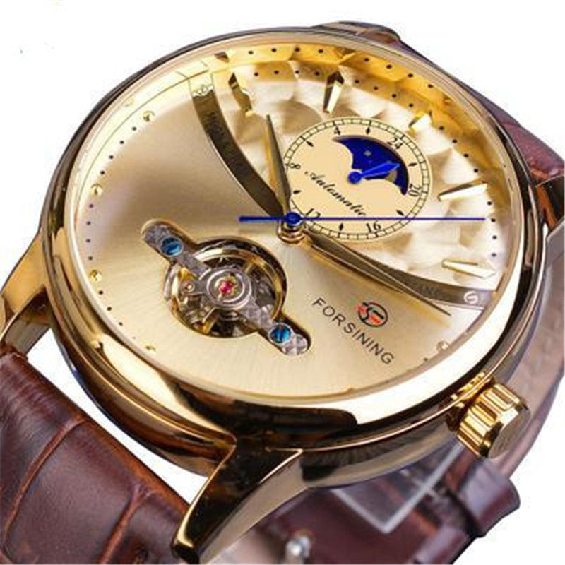 hollow out automatic men's watch, view 6 - MRSLM