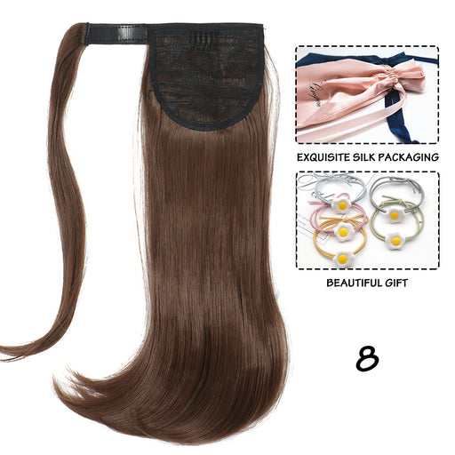 synthetic straight wraparound ponytail, view 2 - MRSLM