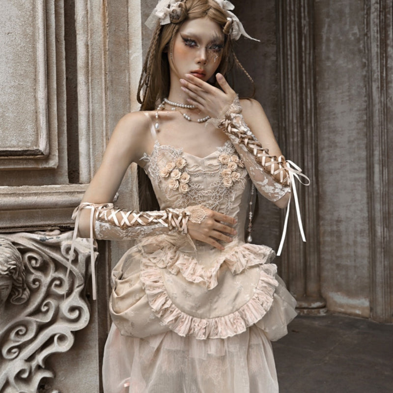 lace strap oversleeves - MRSLM