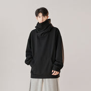 hooded turtleneck workwear sweater, view 3 - MRSLM
