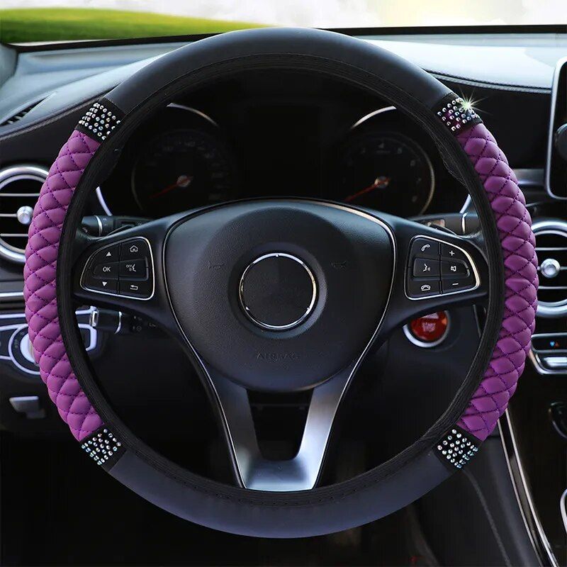 diamond steering wheel cover, view 11 - MRSLM