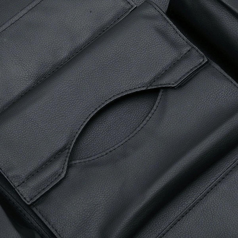 PU leather car back seat organizer, view 10 - MRSLM