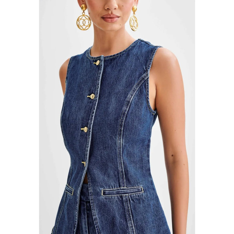 Denim 2-piece summer set, view 4 - MRSLM
