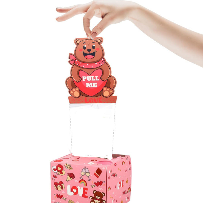 Valentine's Day Surprise Bounce Box DIY Folding Gift Box