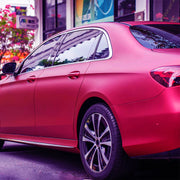 rose red chrome metallic vinyl wrap, view 5 - MRSLM
