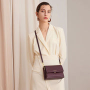 small split leather crossbody bag, view 4 - MRSLM
