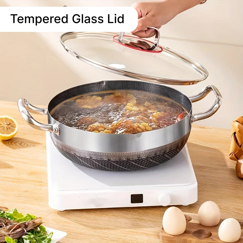 stainless steel non-stick frying pan, view 5 - MRSLM
