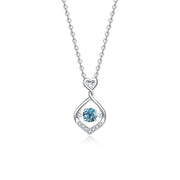 women's S925 silver topaz necklace, view 7 - MRSLM
