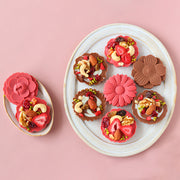 three-flower silicone cookie mold, view 2 - MRSLM
