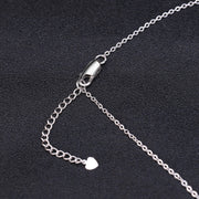 luxury silver natural gem necklace, view 6 - MRSLM