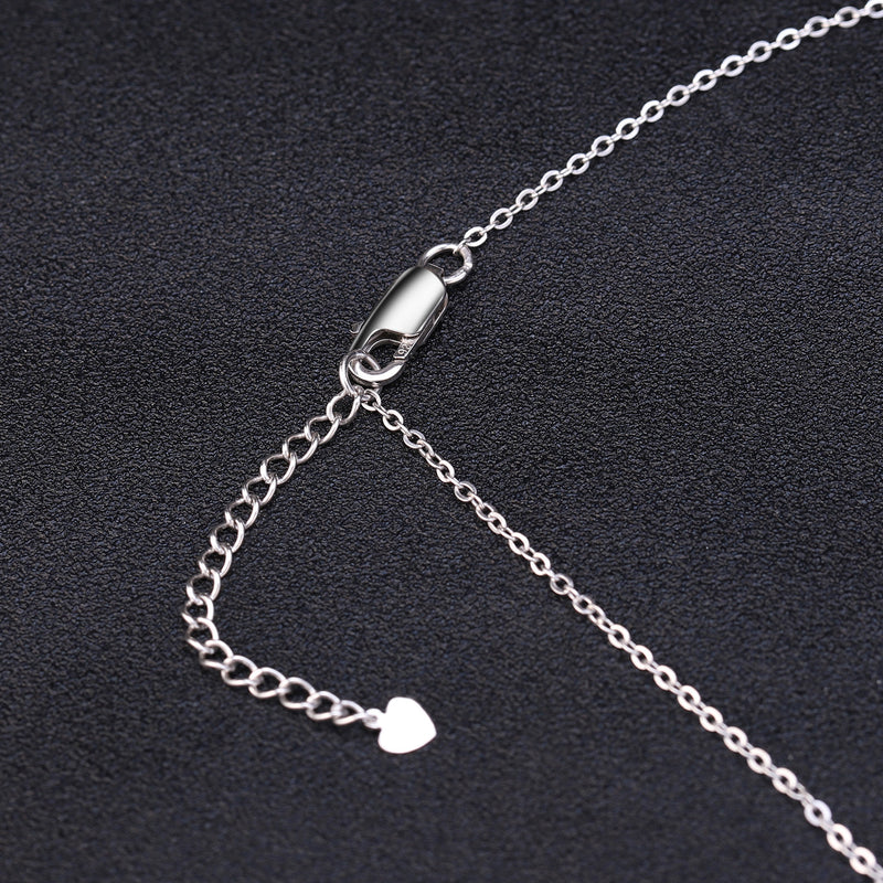 luxury silver natural gem necklace, view 6 - MRSLM