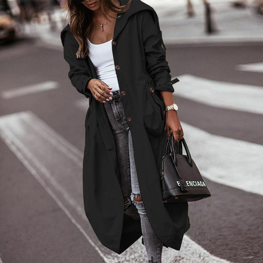 large lapel mid-length trench coat - MRSLM