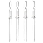 stainless steel semi-automatic bbq grill forks, view 3 - MRSLM