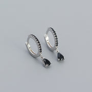 sterling silver colored stone earrings, view 8 - MRSLM