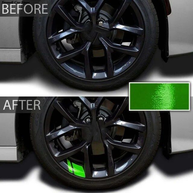 Reflective car wheel rim stickers, view 2 - MRSLM