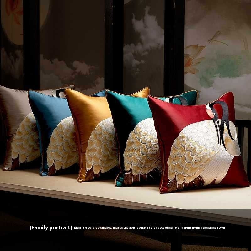 embroidery Chinese style pillow cover, view 4 - MRSLM