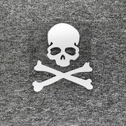Reflective skull and crossbones car sticker, view 2 - MRSLM