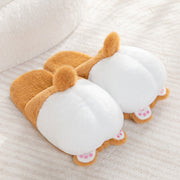 cute animal plush indoor slippers, view 5 - MRSLM