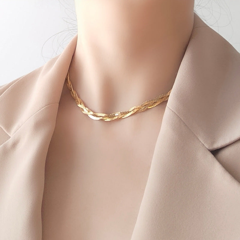 collarbone sweater chain, view 2 - MRSLM