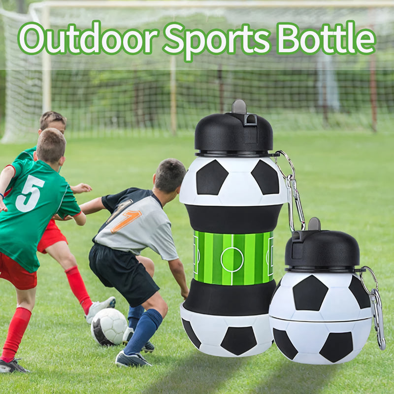 foldable silicone water bottle, view 3 - MRSLM